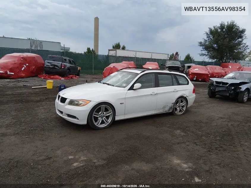 2006 BMW 3ER VIN WBAVT13556AV98354 — фото 2