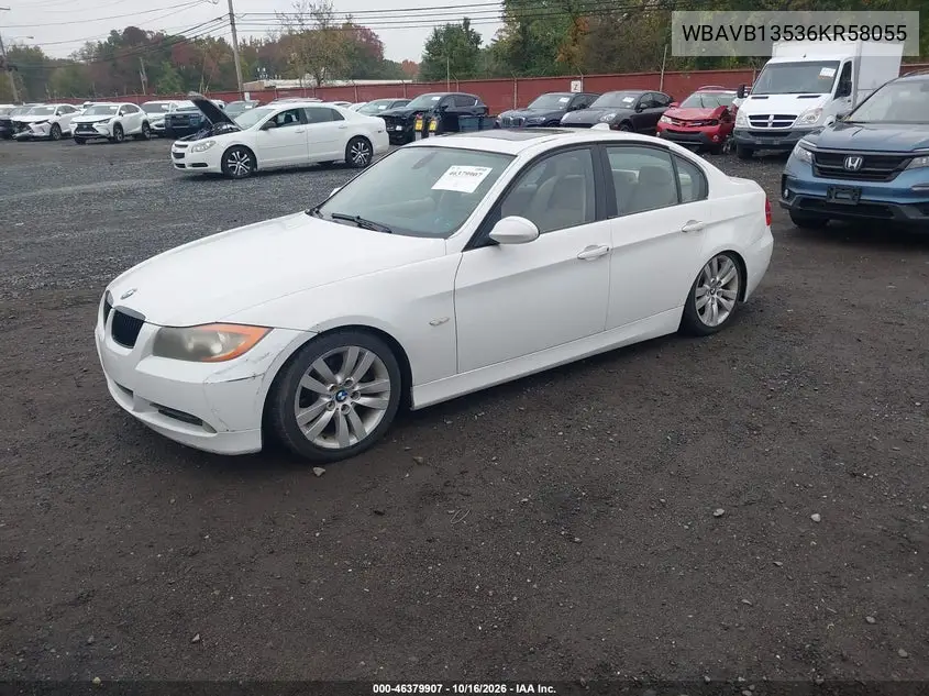 2006 BMW 3ER VIN WBAVB13536KR58055 — фото 2