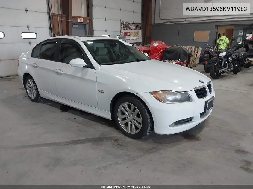 BMW 3ER 2006, VIN WBAVD13596KV11983