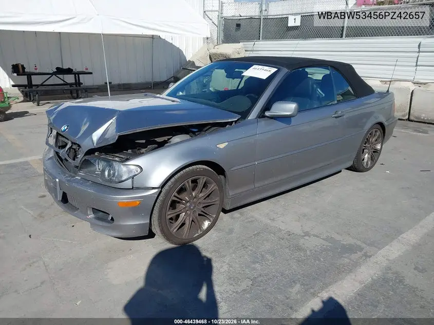 2006 BMW 3ER VIN WBABW53456PZ42657 — фото 2