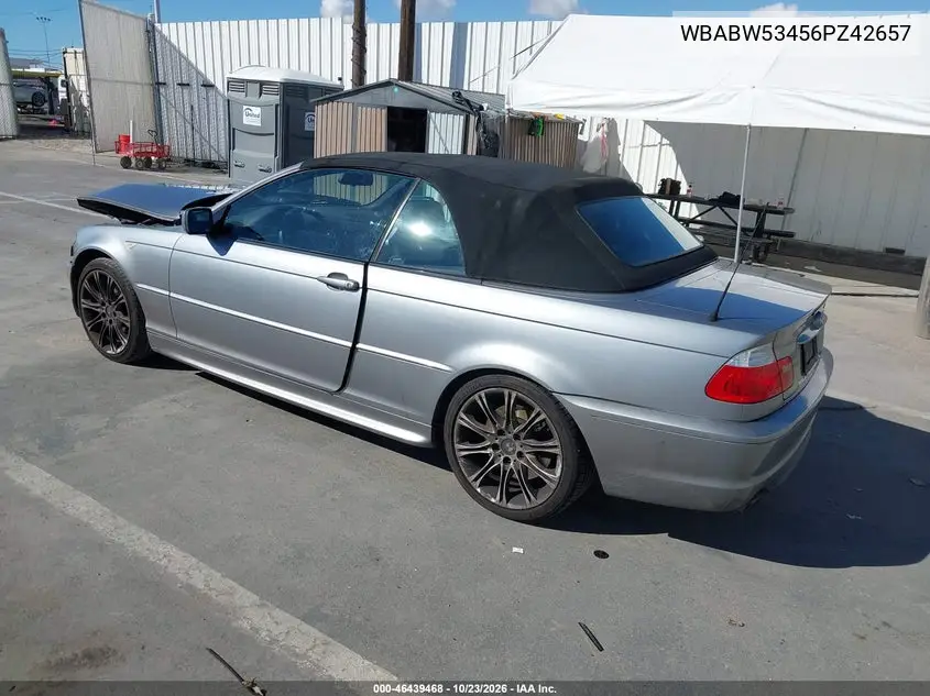 2006 BMW 3ER VIN WBABW53456PZ42657 — фото 3