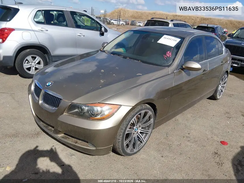 2006 BMW 3ER VIN WBAVB33536PS11635 — фото 2