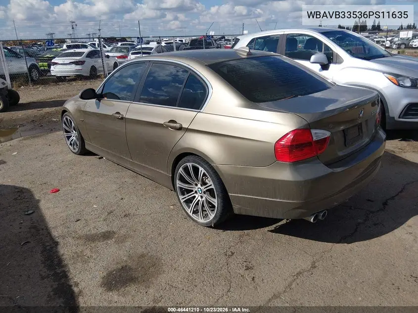 2006 BMW 3ER VIN WBAVB33536PS11635 — фото 3