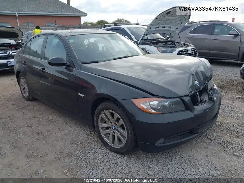 BMW 3ER 2007, VIN WBAVA33547KX81435