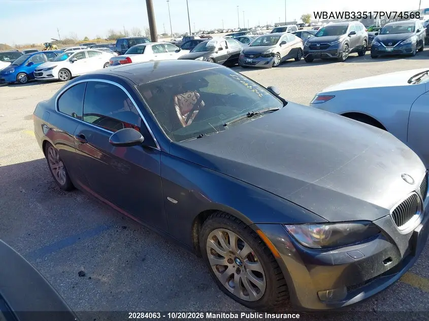 BMW 3ER 2007, VIN WBAWB33517PV74568
