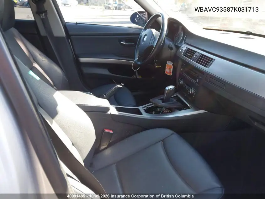 2007 BMW 3ER VIN WBAVC93587K031713 — фото 5