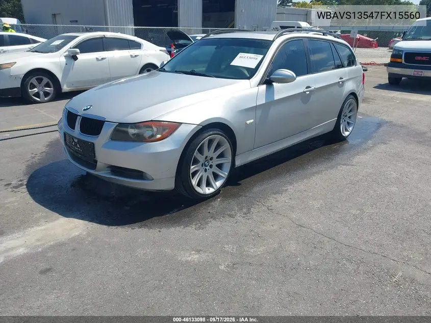 2007 BMW 3ER VIN WBAVS13547FX15560 — фото 2
