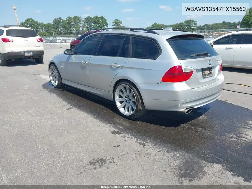 2007 BMW 3ER VIN WBAVS13547FX15560 — фото 3