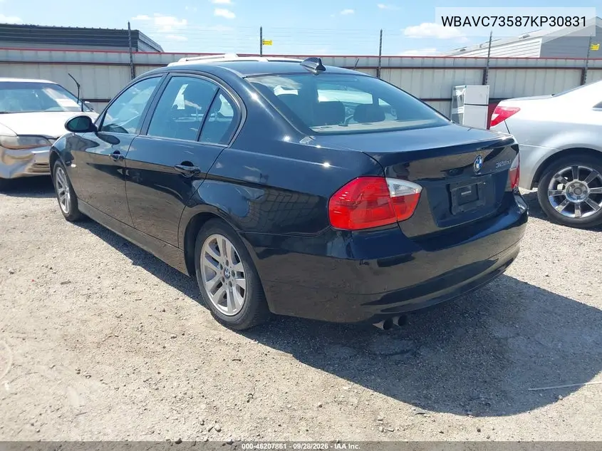 2007 BMW 3ER VIN WBAVC73587KP30831 — фото 3