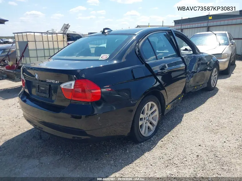 2007 BMW 3ER VIN WBAVC73587KP30831 — фото 4