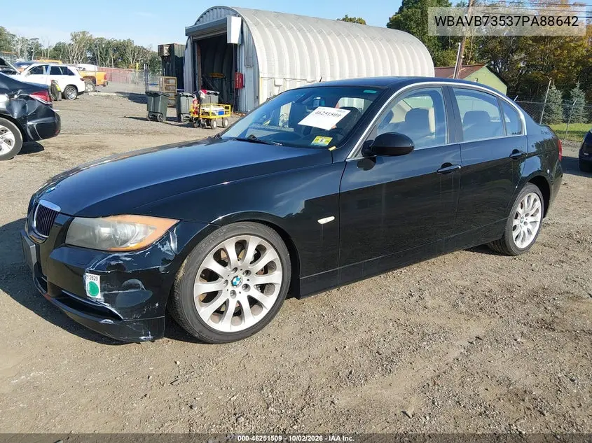 2007 BMW 3ER VIN WBAVB73537PA88642 — фото 2