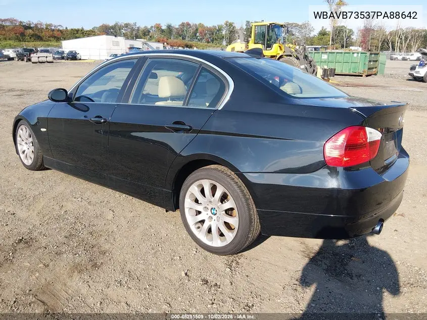 2007 BMW 3ER VIN WBAVB73537PA88642 — фото 3