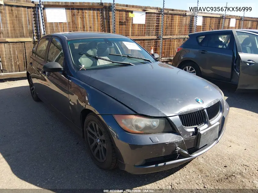 BMW 3ER 2007, VIN WBAVC93567KX56999