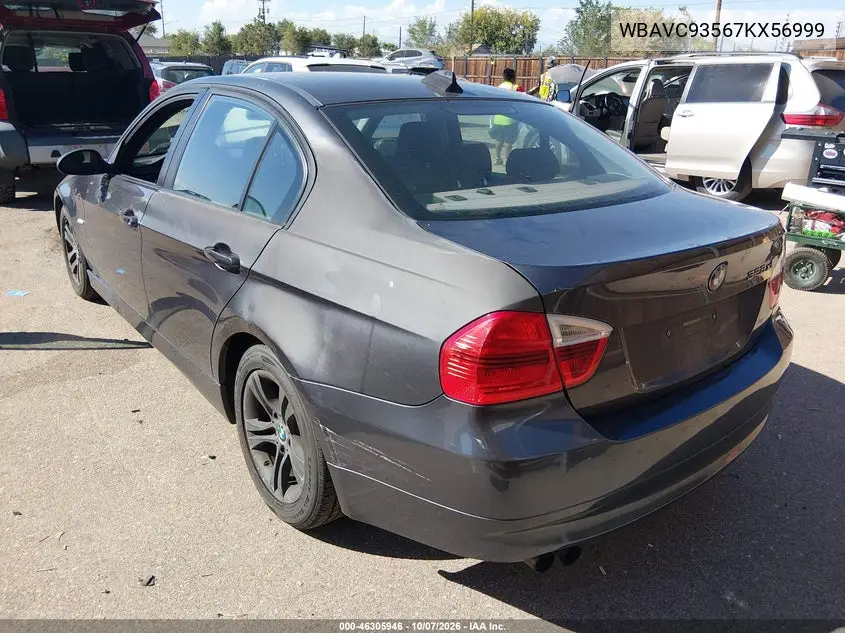 2007 BMW 3ER VIN WBAVC93567KX56999 — фото 3