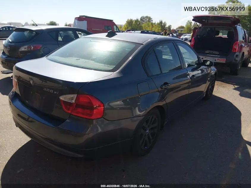 2007 BMW 3ER VIN WBAVC93567KX56999 — фото 4