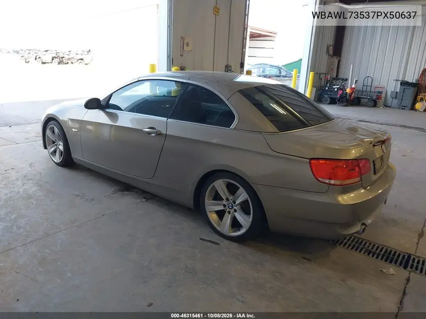 2007 BMW 3ER VIN WBAWL73537PX50637 — фото 3