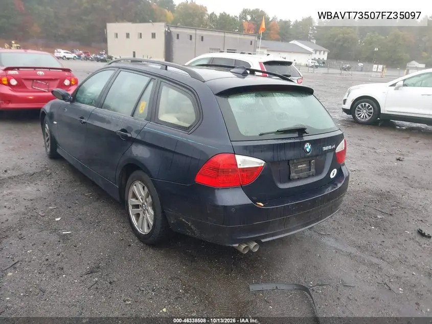 2007 BMW 3ER VIN WBAVT73507FZ35097 — фото 3