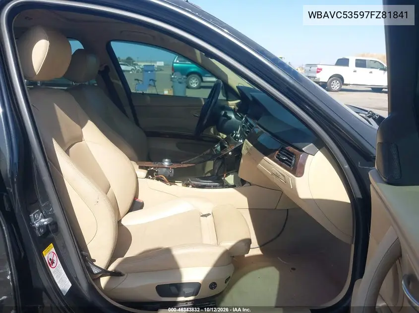 2007 BMW 3ER VIN WBAVC53597FZ81841 — фото 5