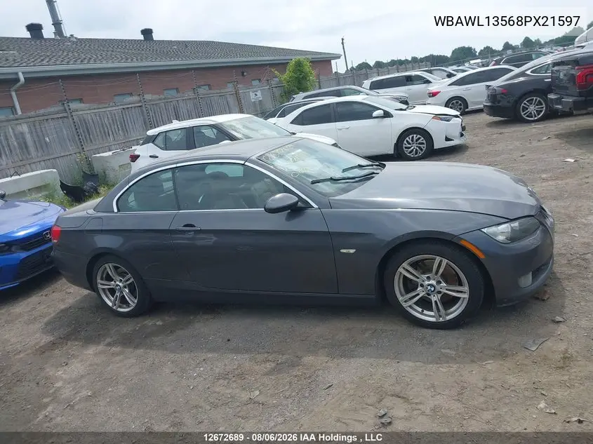 2008 BMW 3ER VIN WBAWL13568PX21597 — фото 13