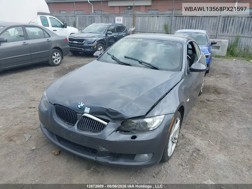 2008 BMW 3ER VIN WBAWL13568PX21597 — фото 6