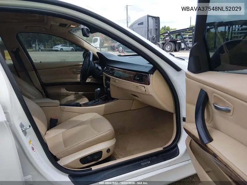 2008 BMW 3ER VIN WBAVA37548NL52029 — фото 5