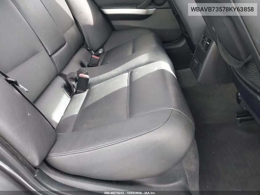 2008 BMW 3ER VIN WBAVB73578KY63858 — фото 8