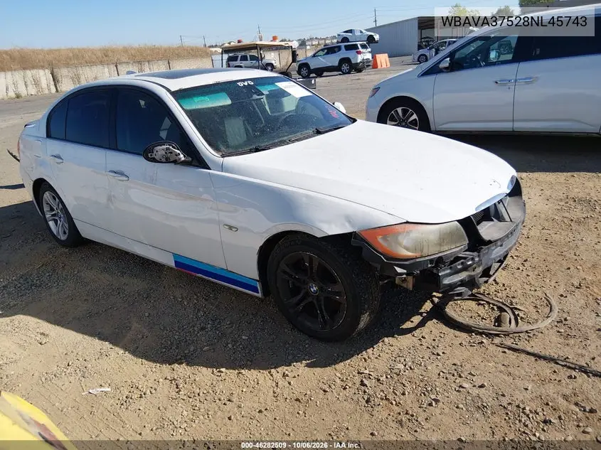 BMW 3ER 2008, VIN WBAVA37528NL45743