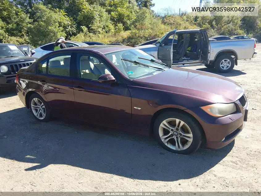 BMW 3ER 2008, VIN WBAVC93598K042527