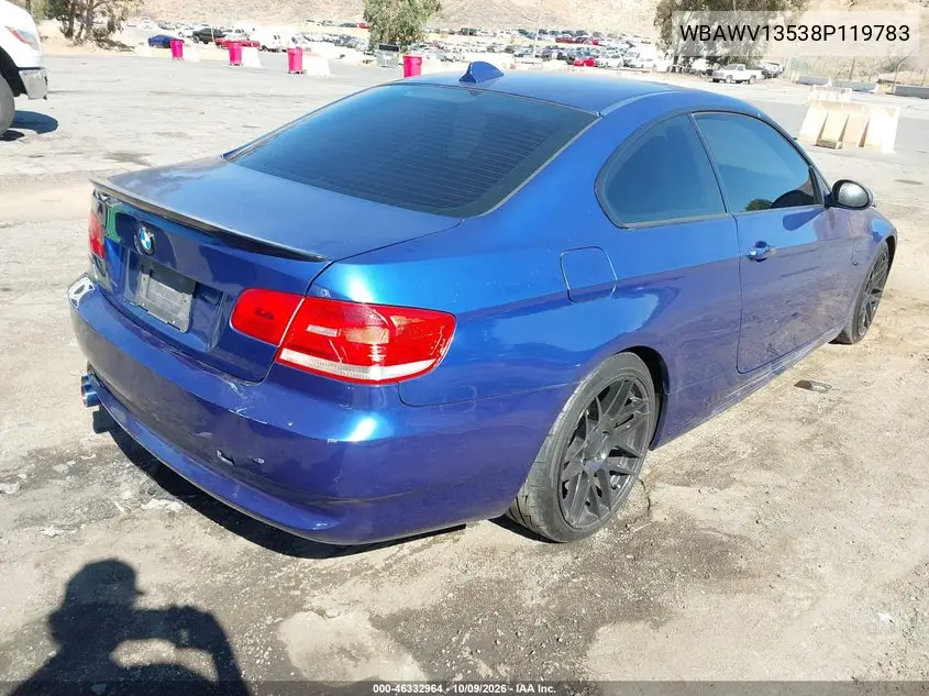 2008 BMW 3ER VIN WBAWV13538P119783 — фото 4