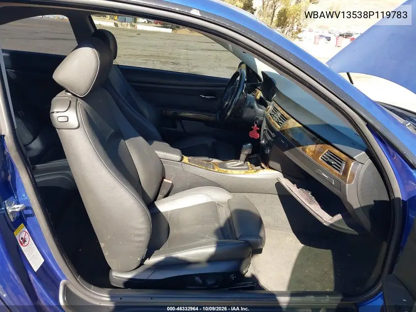 2008 BMW 3ER VIN WBAWV13538P119783 — фото 5