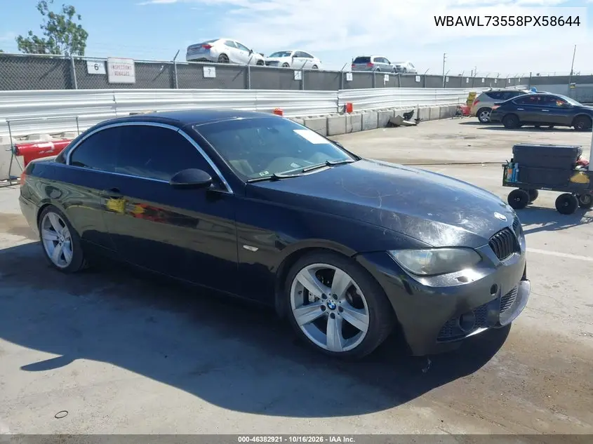 BMW 3ER 2008, VIN WBAWL73558PX58644