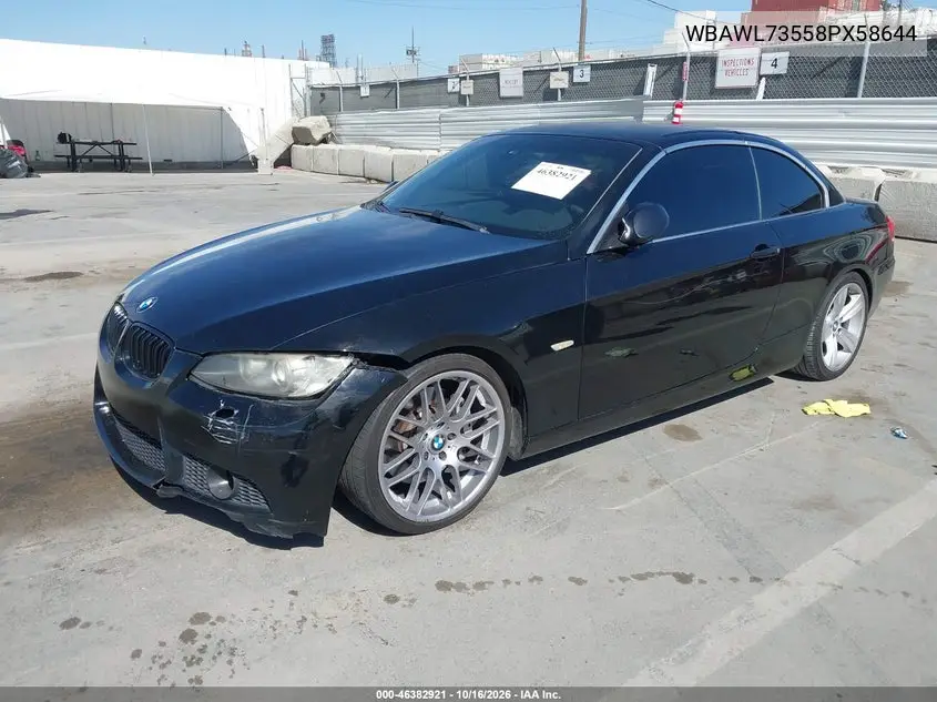 2008 BMW 3ER VIN WBAWL73558PX58644 — фото 2