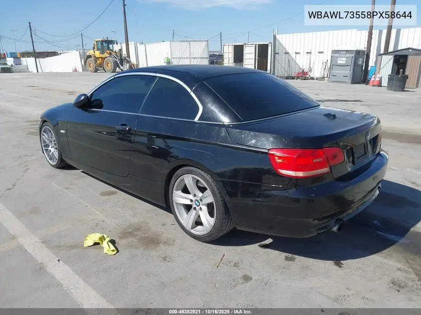 2008 BMW 3ER VIN WBAWL73558PX58644 — фото 3