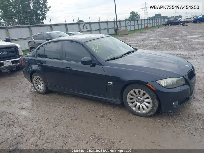 BMW 3ER 2009, VIN WBAPK73549A454250