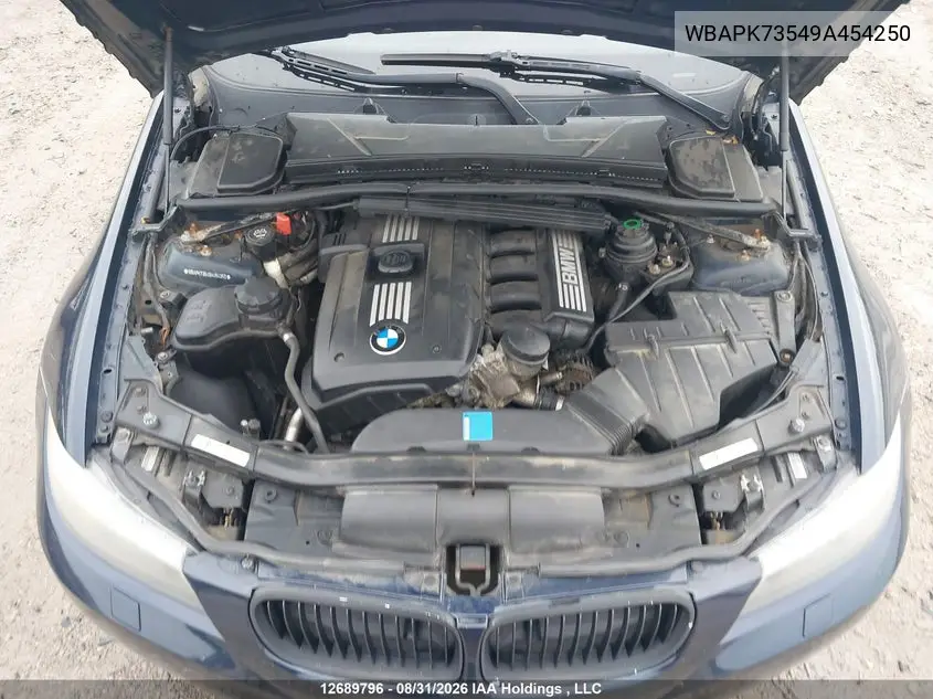 2009 BMW 3ER VIN WBAPK73549A454250 — фото 10