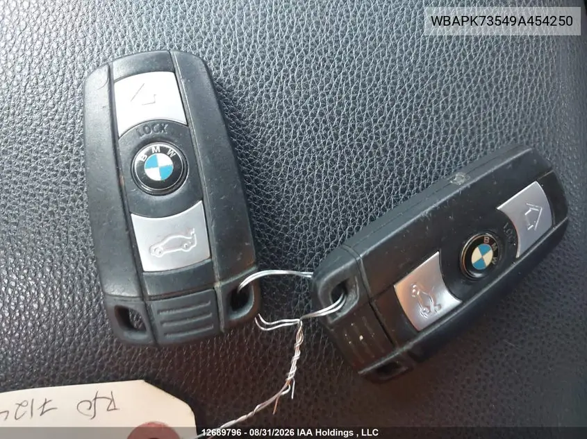2009 BMW 3ER VIN WBAPK73549A454250 — фото 11