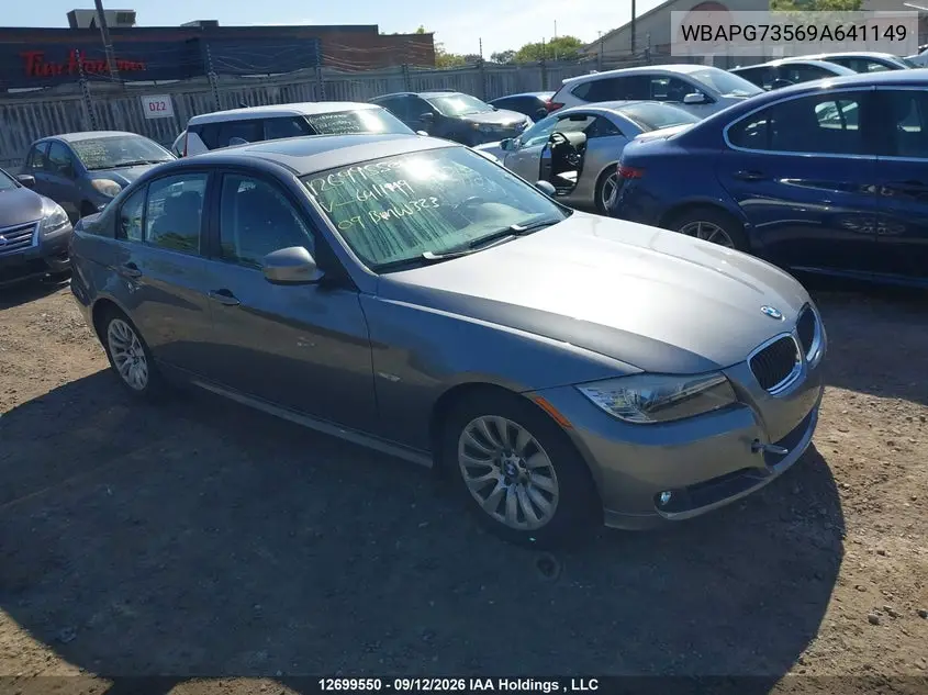 BMW 3ER 2009, VIN WBAPG73569A641149