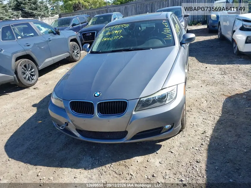 2009 BMW 3ER VIN WBAPG73569A641149 — фото 12