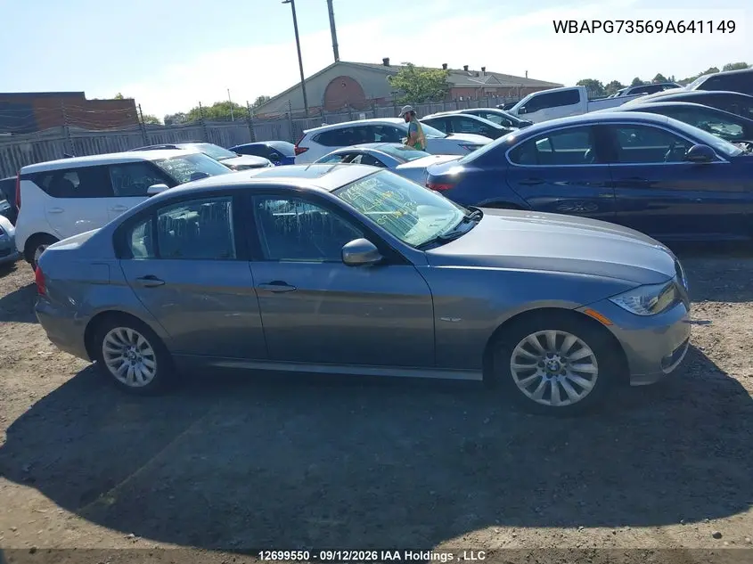 2009 BMW 3ER VIN WBAPG73569A641149 — фото 13