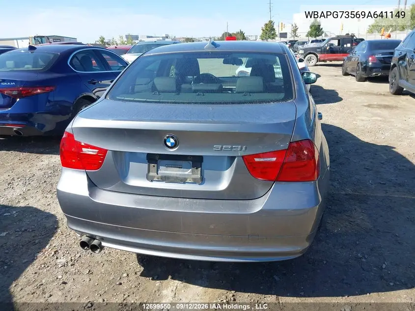 2009 BMW 3ER VIN WBAPG73569A641149 — фото 16