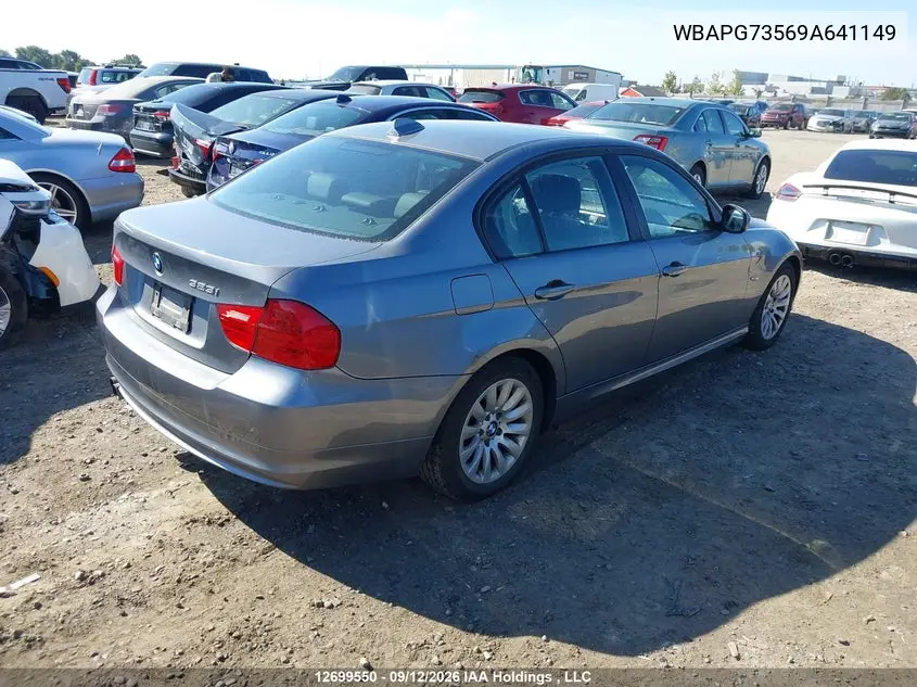 2009 BMW 3ER VIN WBAPG73569A641149 — фото 4