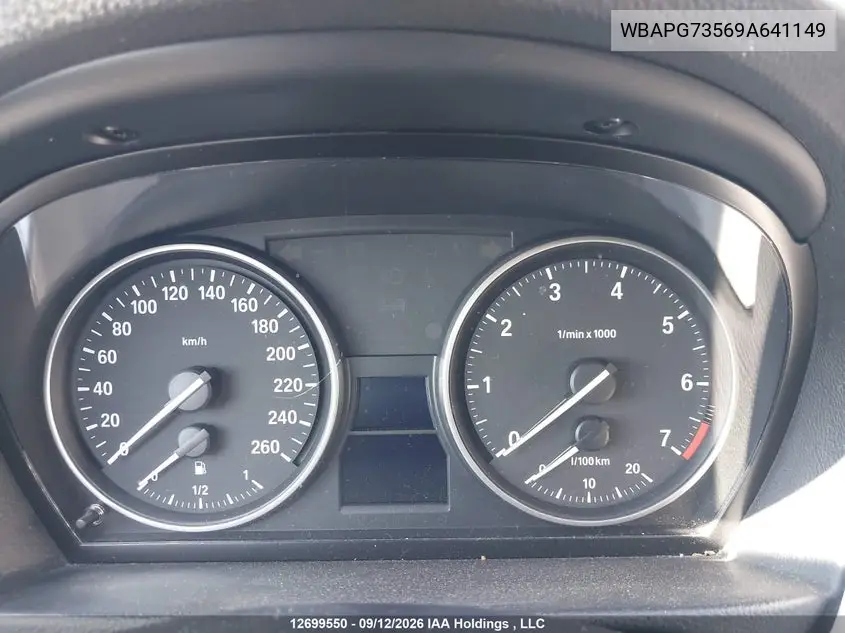 2009 BMW 3ER VIN WBAPG73569A641149 — фото 7