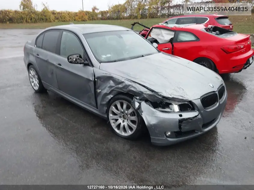 BMW 3ER 2009, VIN WBAPL33559A404835