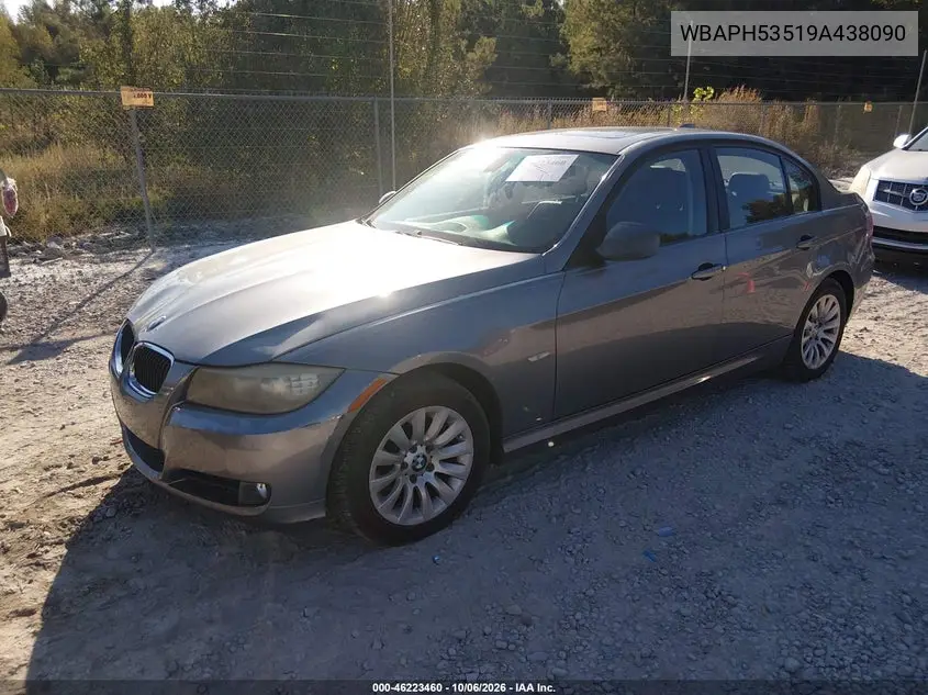 2009 BMW 3ER VIN WBAPH53519A438090 — фото 2