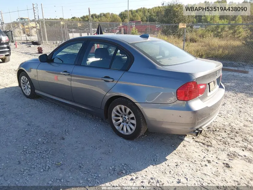 2009 BMW 3ER VIN WBAPH53519A438090 — фото 3
