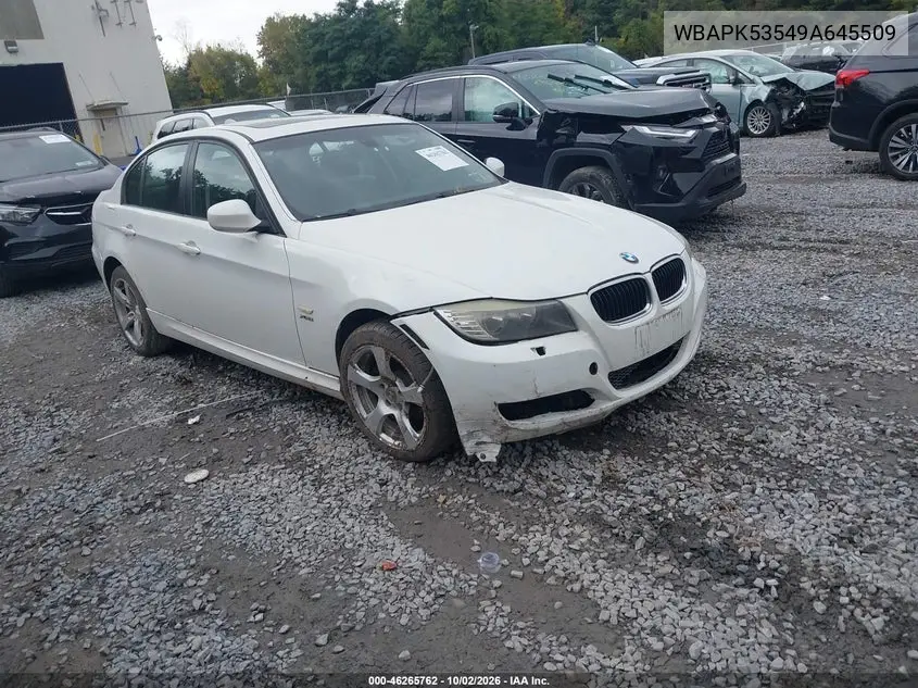 BMW 3ER 2009, VIN WBAPK53549A645509
