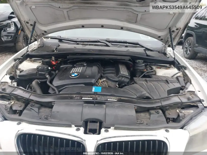 2009 BMW 3ER VIN WBAPK53549A645509 — фото 10