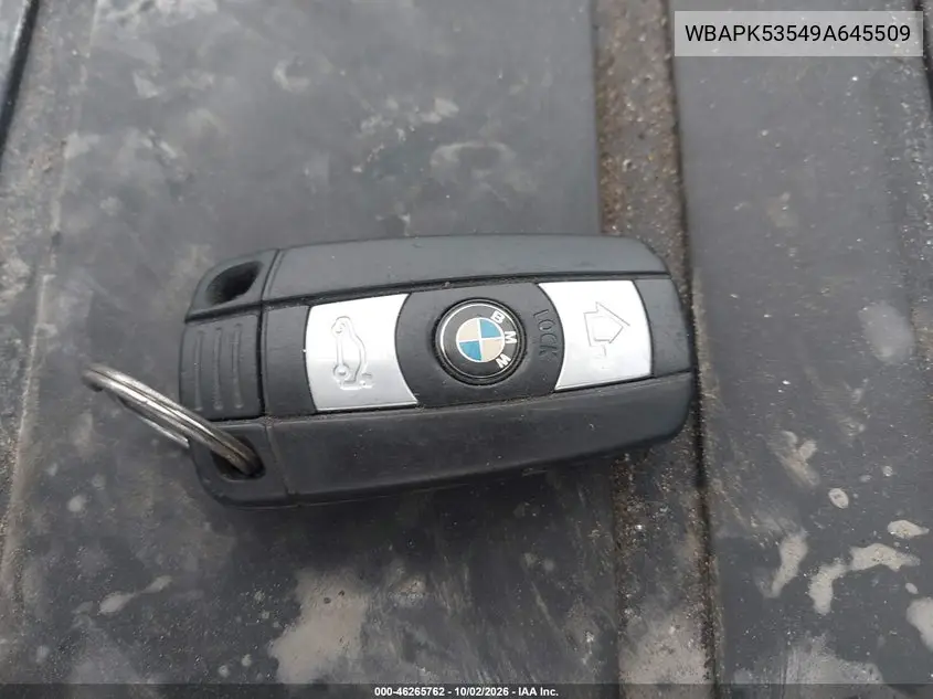 2009 BMW 3ER VIN WBAPK53549A645509 — фото 11