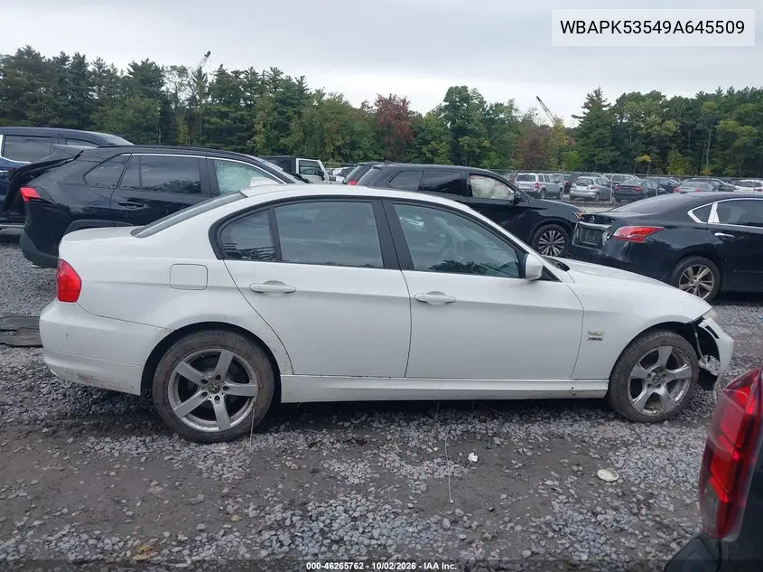 2009 BMW 3ER VIN WBAPK53549A645509 — фото 13