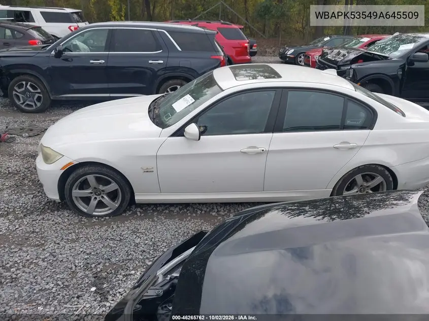 2009 BMW 3ER VIN WBAPK53549A645509 — фото 14